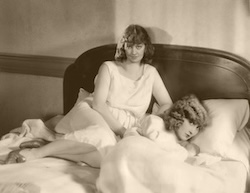 Doris and Helen pose